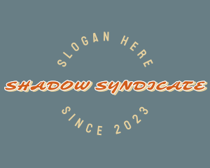 Retro Shadow Business logo design