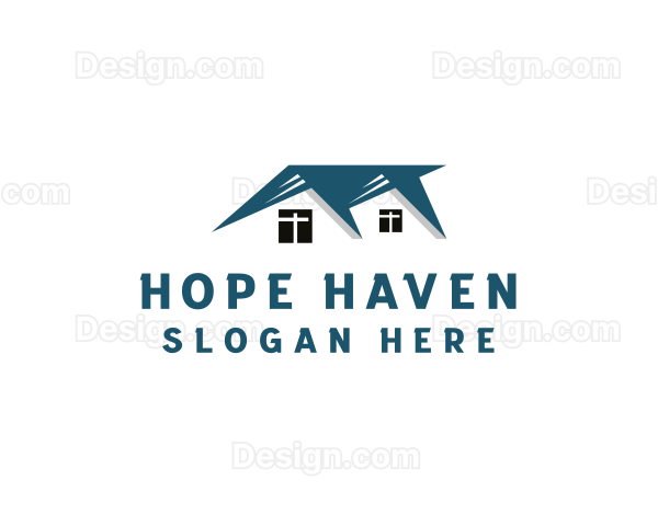 Roofing Home Residential Logo