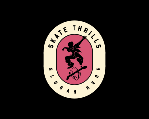 Skate Park Skater logo design