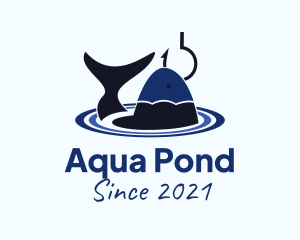 Pond Fishing Hook logo