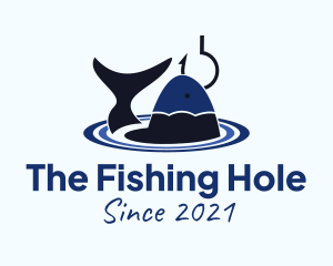 Pond Fishing Hook logo