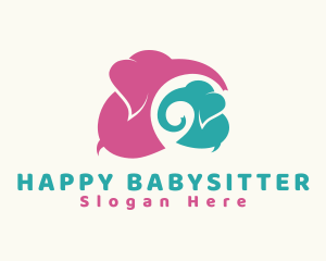 Elephant Baby Nursery logo design