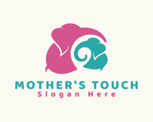 Elephant Baby Nursery logo design