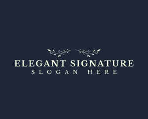 Elegant Floral Boutique logo design