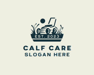 Gardening Lawn Care Mower logo design