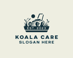 Gardening Lawn Care Mower logo design