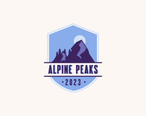 Outdoor Adventure Mountain Peak logo design