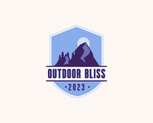 Outdoor Adventure Mountain Peak logo design