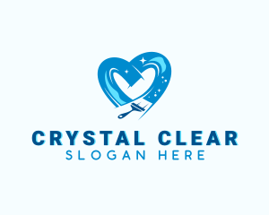 Heart Cleaning Squeegee  logo