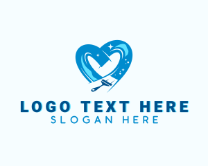 Heart - Heart Cleaning Squeegee logo design