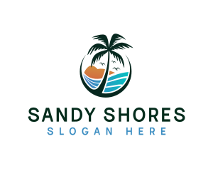 Seaside Beach Resort logo design