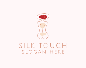 Minimalist Woman Body logo design