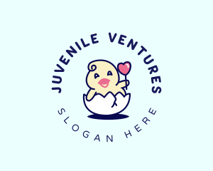 Cute Chick Hatchling logo