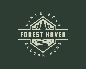 Forest Travel Pathway logo design