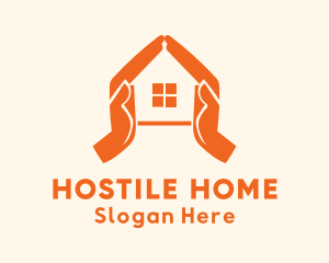 Home Apartment Hands logo design