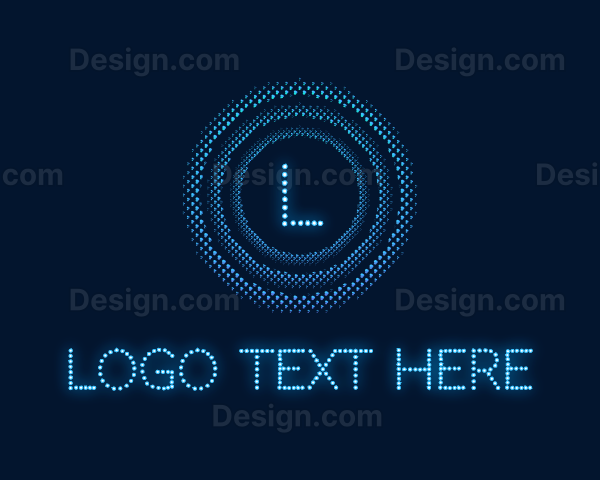 Futuristic Cyber App Logo