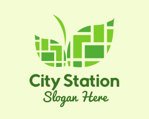 Green City Landmark logo design