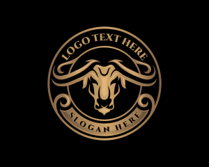 Bison Bull Buffalo logo