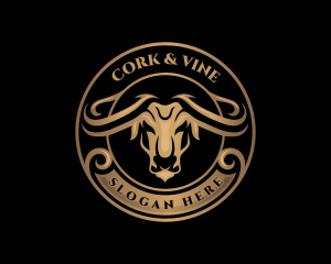 Bison Bull Buffalo logo design