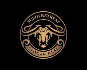 Bison Bull Buffalo logo design