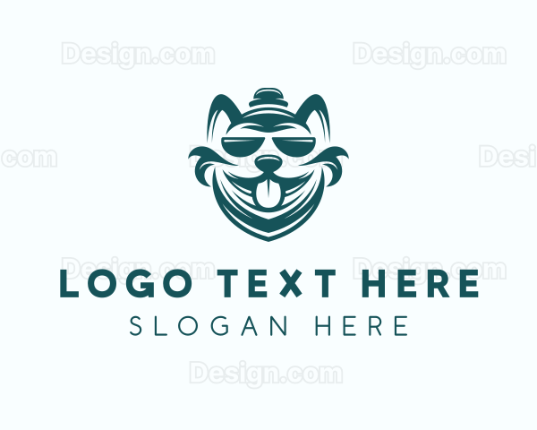 Pet Dog Grooming Logo