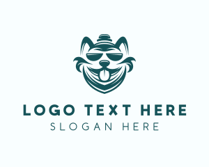 Pet Dog Grooming Logo