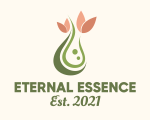 Organic Drop Natural Essence logo design