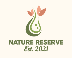 Organic Drop Natural Essence logo design