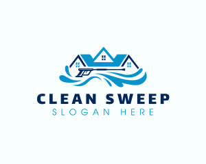 Pressure Washing Cleaning Sanitation logo design