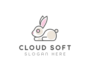 Cute Bunny Pet logo design