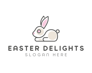 Cute Bunny Pet logo design