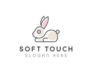 Cute Bunny Pet logo design