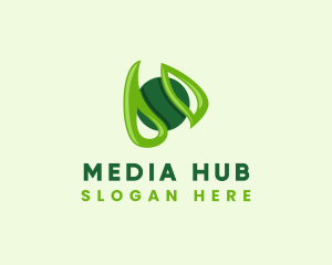 Green Media Play  logo design