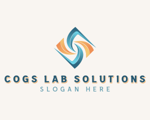 Healthcare Lab Wave logo design