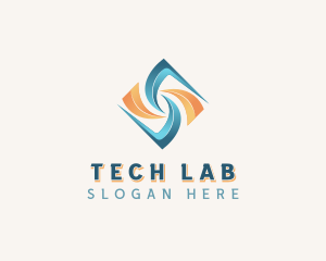 Healthcare Lab Wave logo design