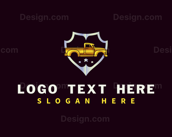 Automotive Pickup Garage Logo