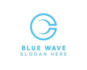 Minimalist Blue C logo