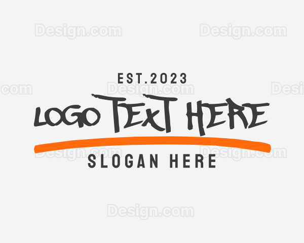 Simple Graffiti Wordmark Logo