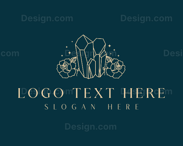 Crystal Gem Flower Logo