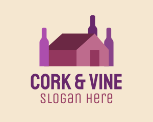 Grape Wine House  logo design