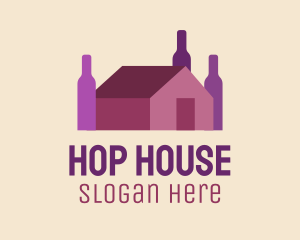 Grape Wine House  logo design