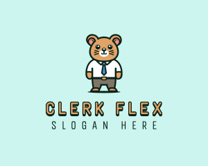 Mouse Employee Clerk logo design