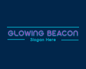 Neon Business Signage logo design