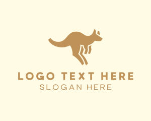 Jumping Kangaroo Joey logo