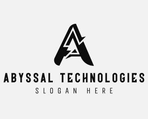 Esports Technology Letter A logo design