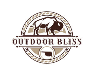 Bison Oklahoma Ranch logo design