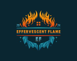 Flame Ice Ventilation logo design