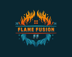 Flame Ice Ventilation logo design