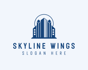 Skyline Building Real Estate logo design