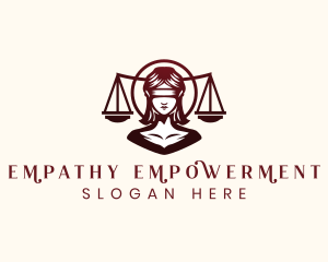 Lady Justice Scales logo design